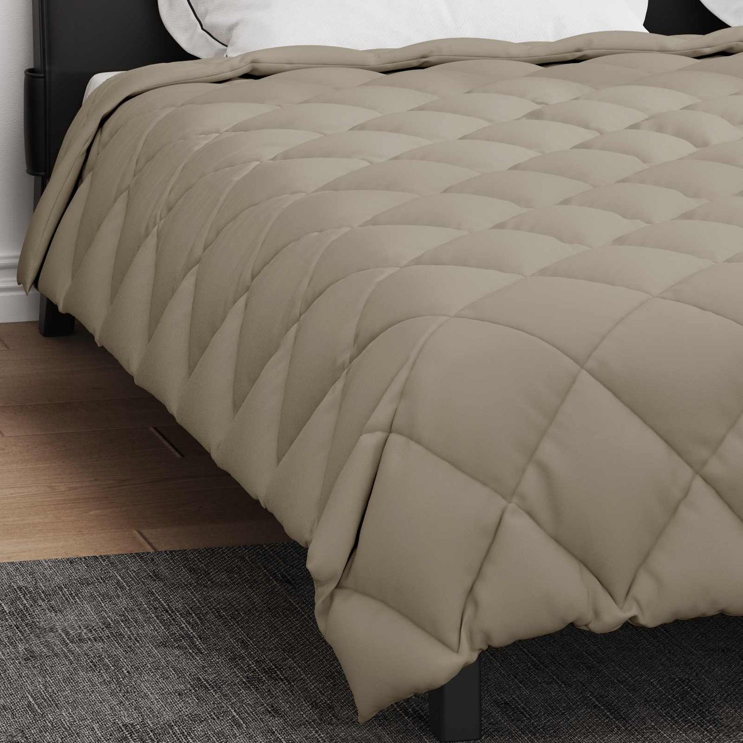 Couette d'hiver Gris clair 220 x 240 cm Microfibre