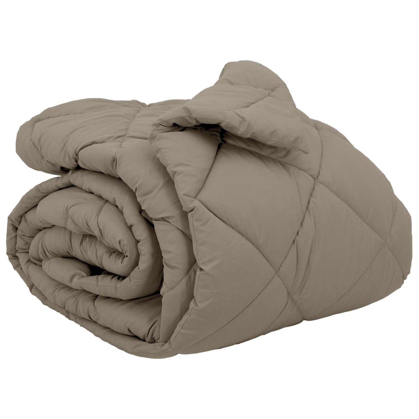 Couette d'hiver gris clair 240 x 260 cm microfibre