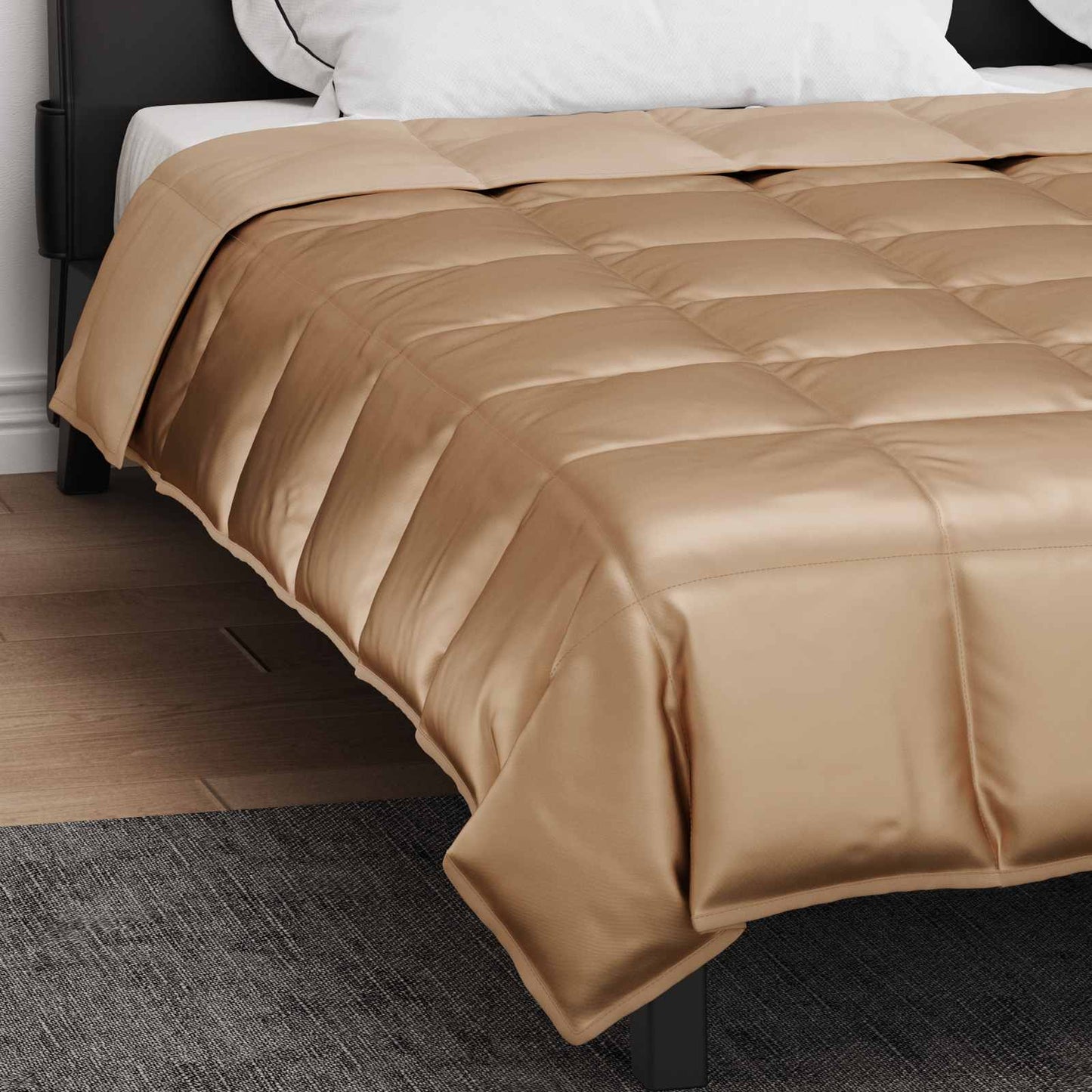 Couette d'été Gold 240 x 200 cm satin et microfibre