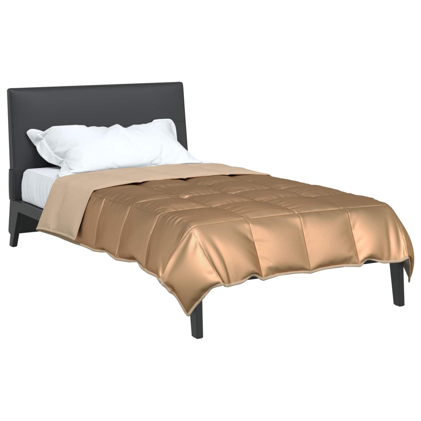 Couette d'été Gold 220 x 135 cm Satin et Microfibre