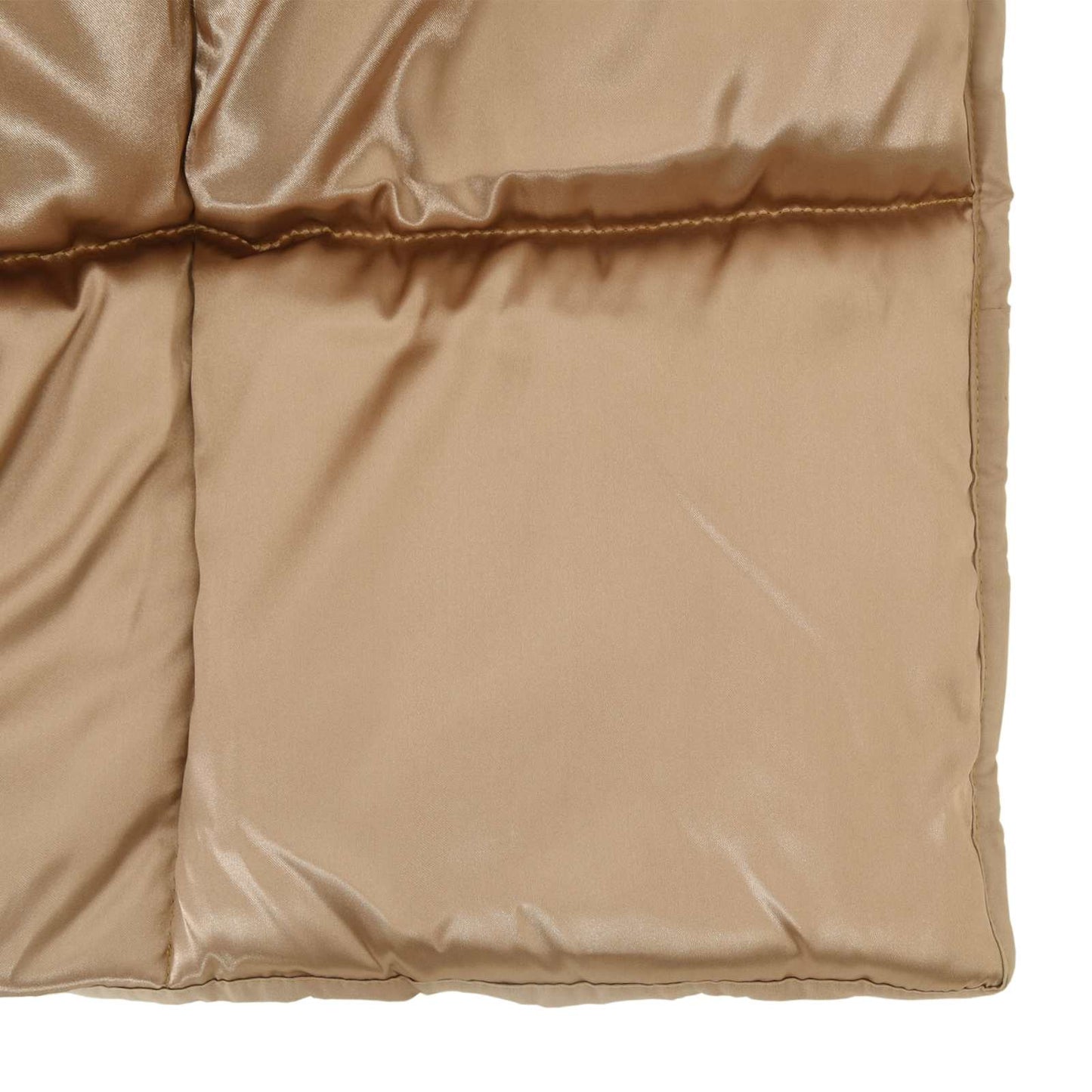 Sommerdecke Gold 220 x 240 cm Satin und Mikrofaser