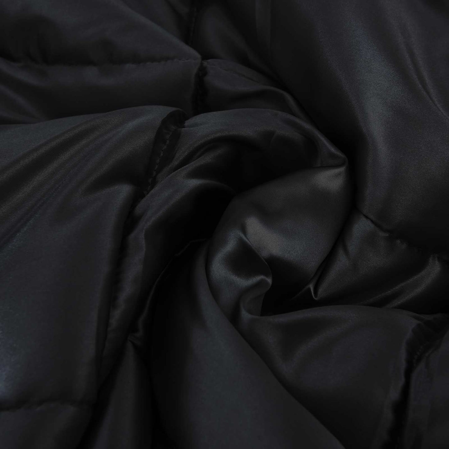 Sommerdecke Schwarz 200 x 140 cm Satin und Mikrofaser