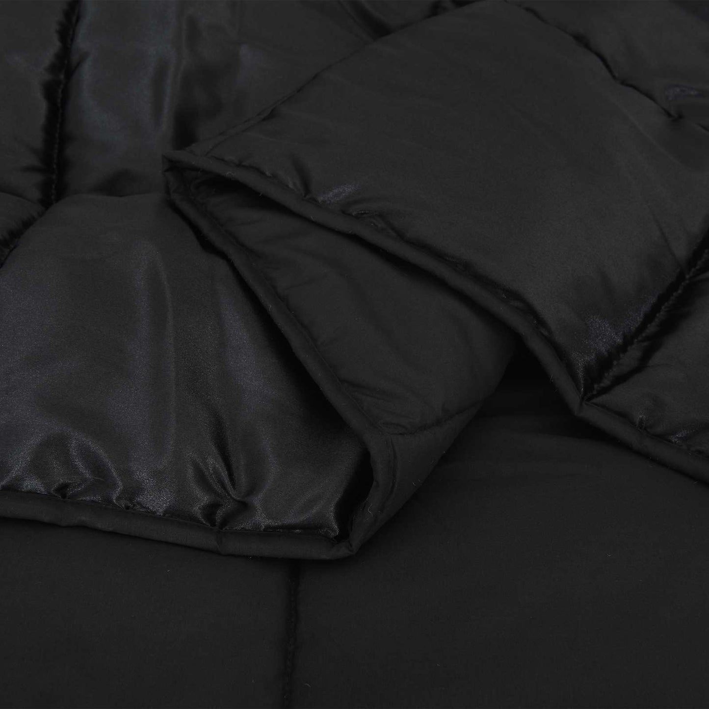 Summer Duvet Black 220 x 240 cm Satin and Microfiber