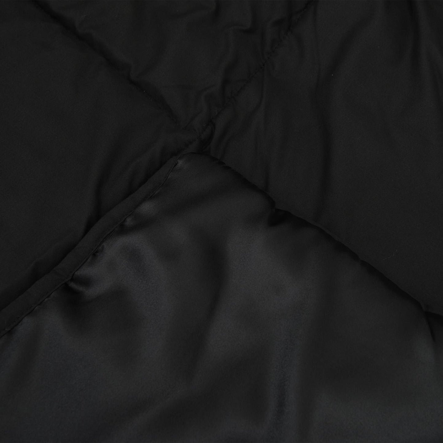 Ganzjahresbettdecke Schwarz 200 x 135 cm Satin und Mikrofaser