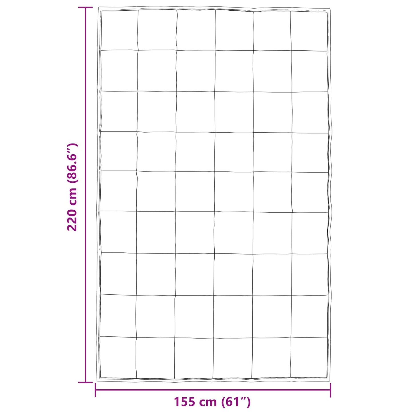 Ganzjahresbettdecke Schwarz 220 x 155 cm Satin und Mikrofaser