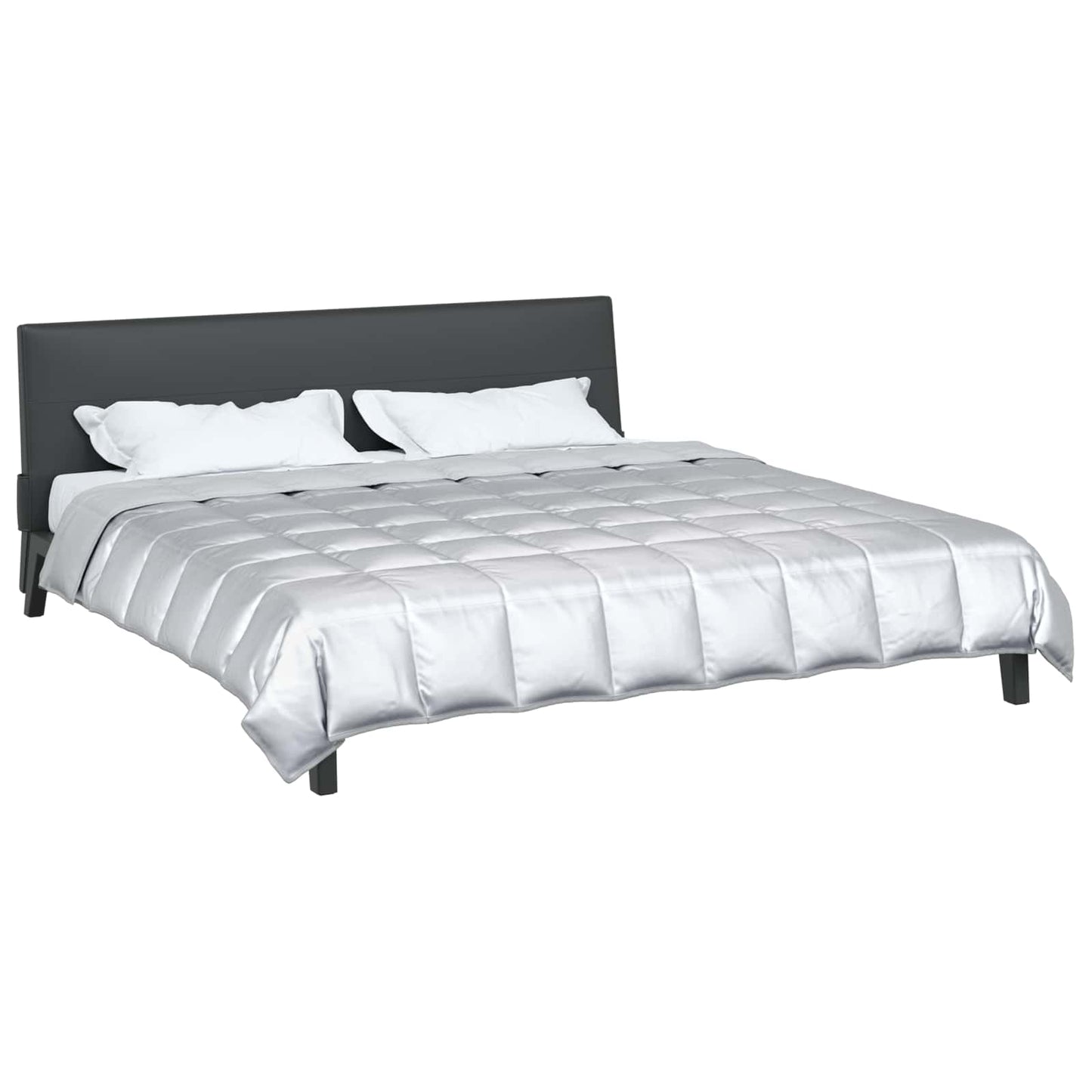 Couette toutes saisons Silber 220 x 260 cm Satin et microfibre
