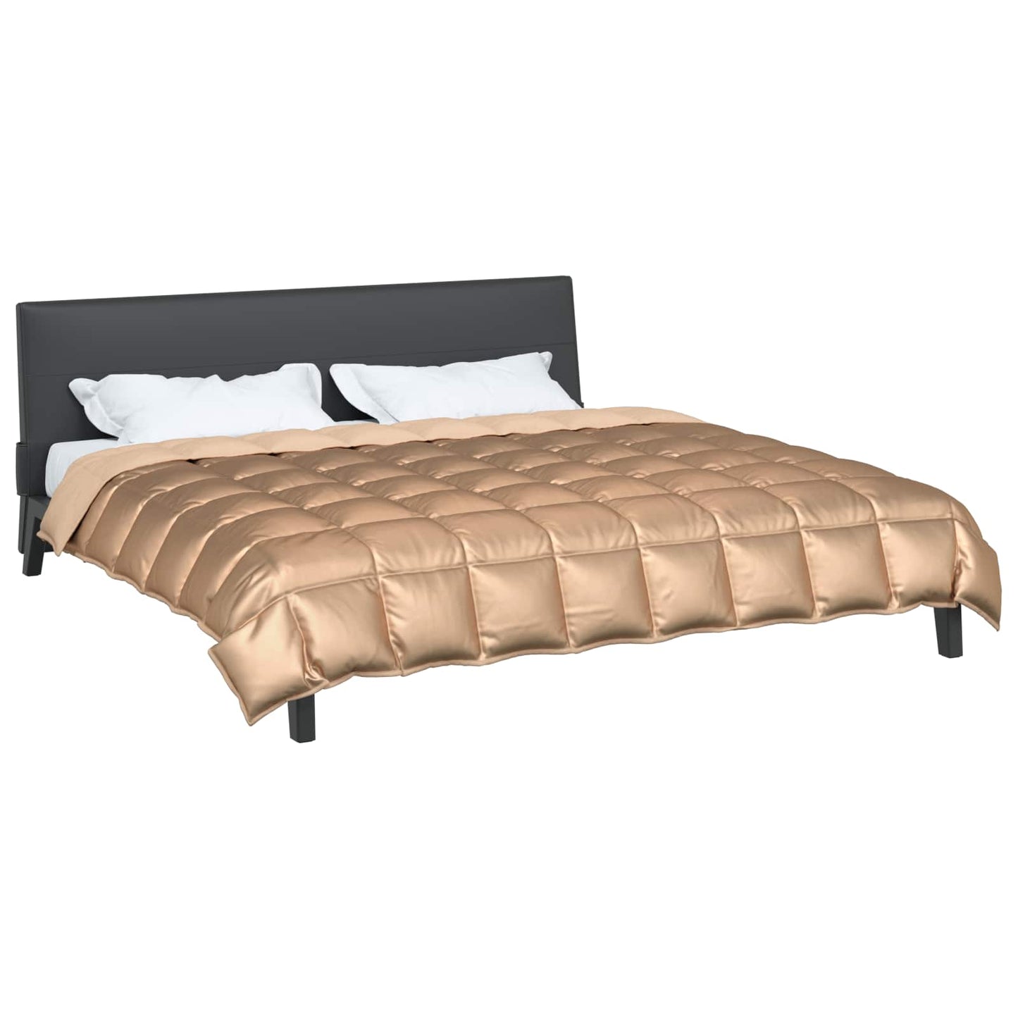 Winterbettdecke Gold 220 x 240 cm Satin und Mikrofaser