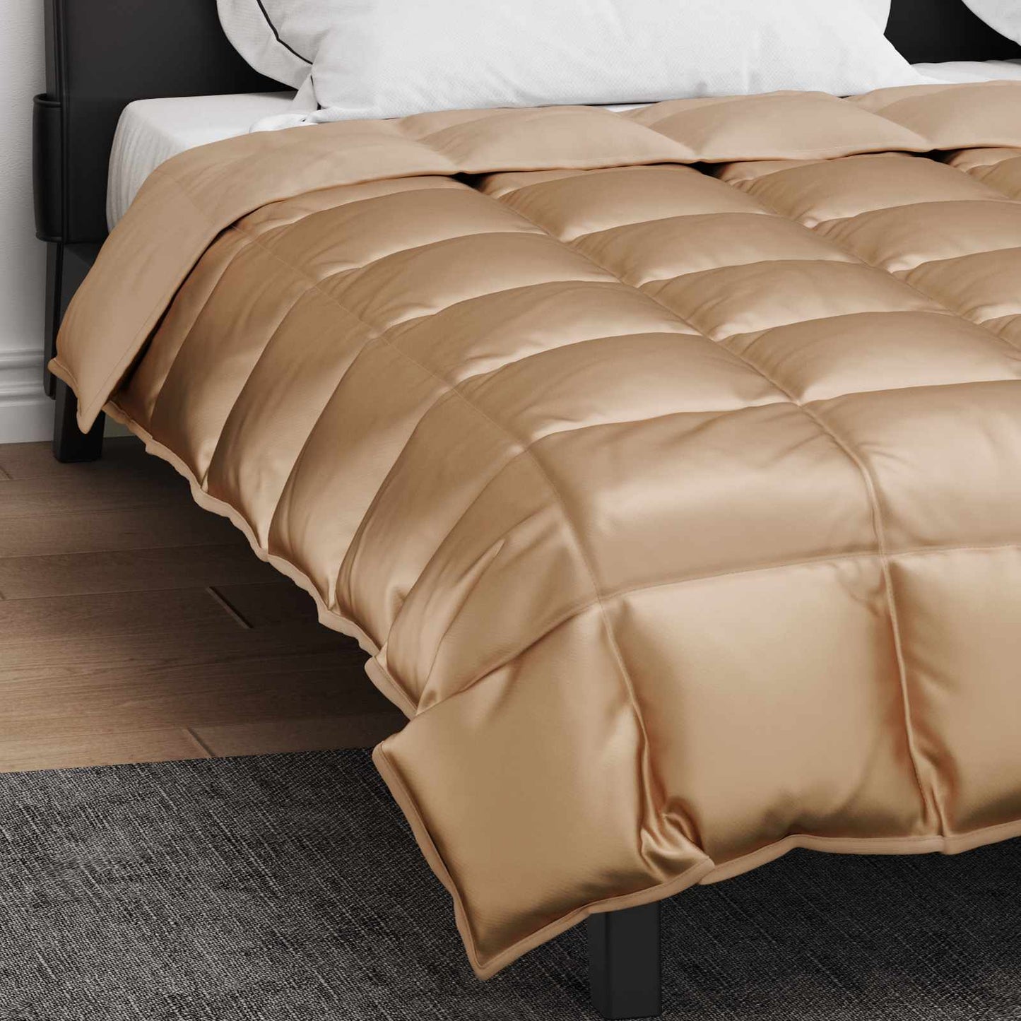 Couette d'hiver Gold 220 x 260 cm Satin et microfibre