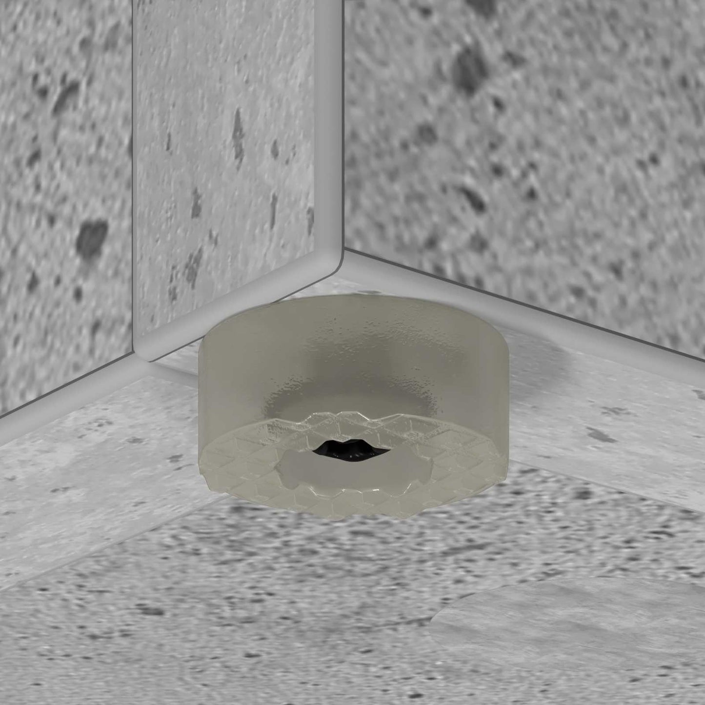 Support de parasol Béton Gris 25 x 24,5 x 64 cm Panneau de fibres de bois