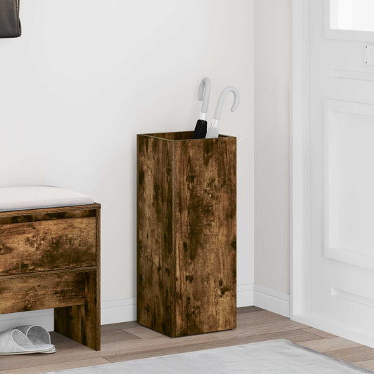 Smoked Oak Parasol Stand 25 x 24.5 x 64 cm