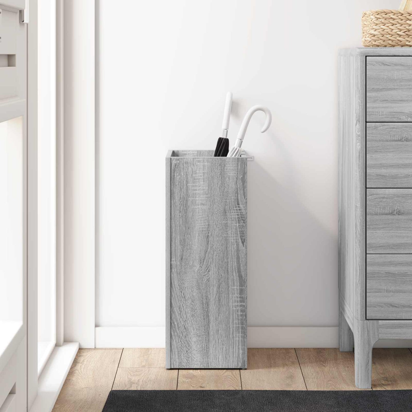 Sonnenschirmhalter mit Speicher Graues Sonoma 25 x 24,5 x 64 cm