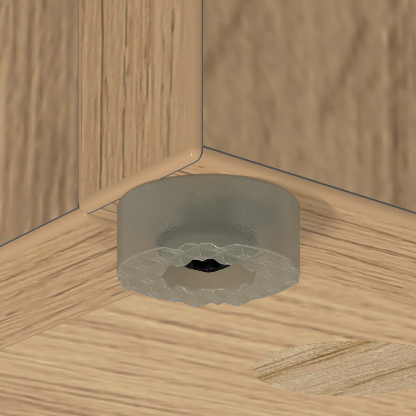 Parasol Stand with Storage Artisan Oak 25 x 24.5 x 64 cm
