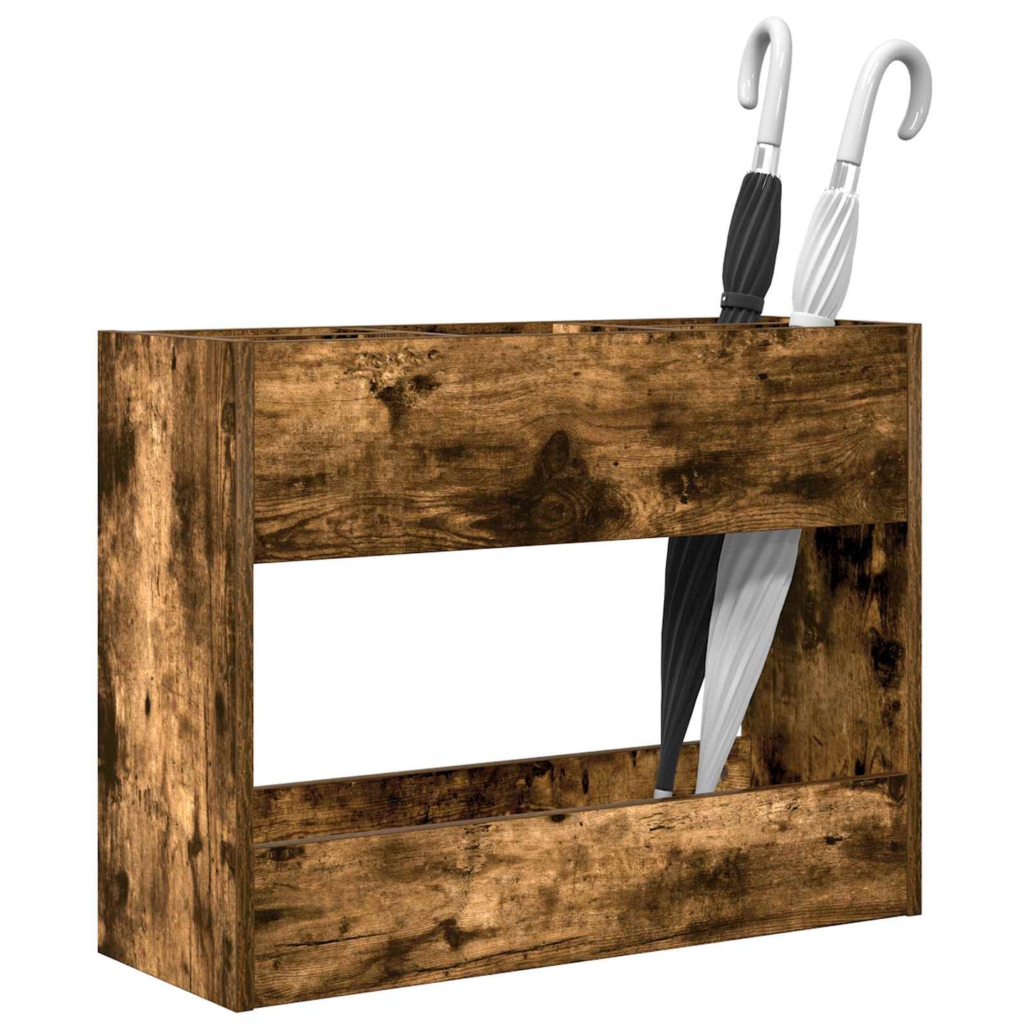 Parasol Holder Smoked Oak 65 x 24 x 50 cm