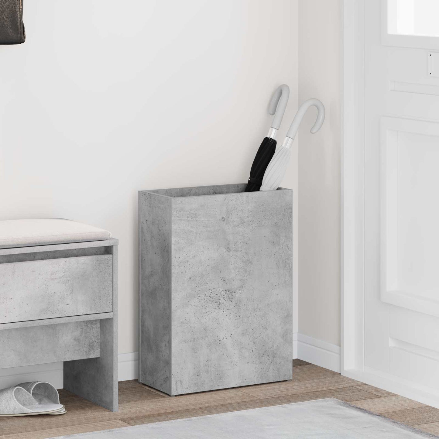 Parasol Holder Concrete Grey 40 x 20 x 55.5 cm Wood-based Material