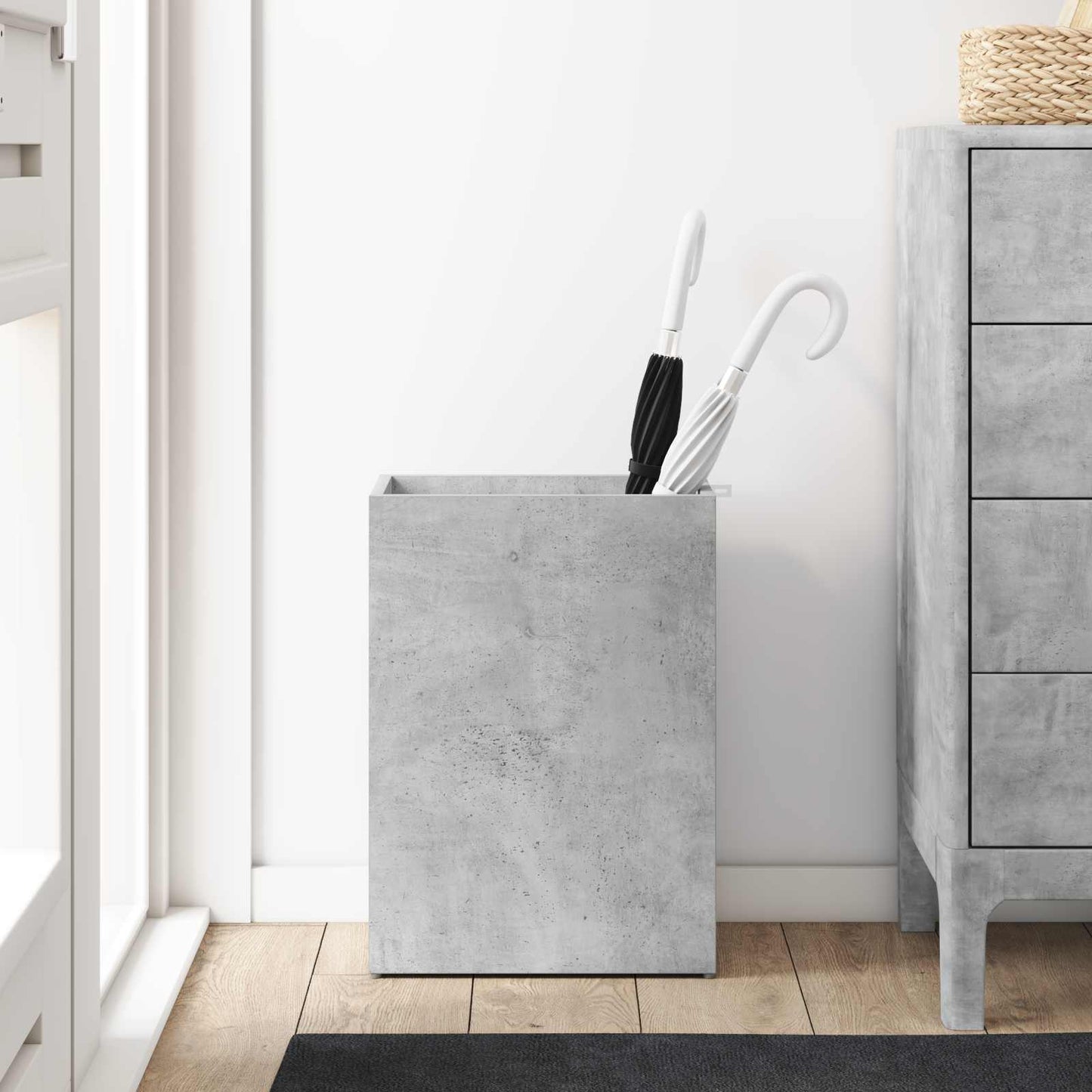 Parasol Holder Concrete Grey 40 x 20 x 55.5 cm Wood-based Material