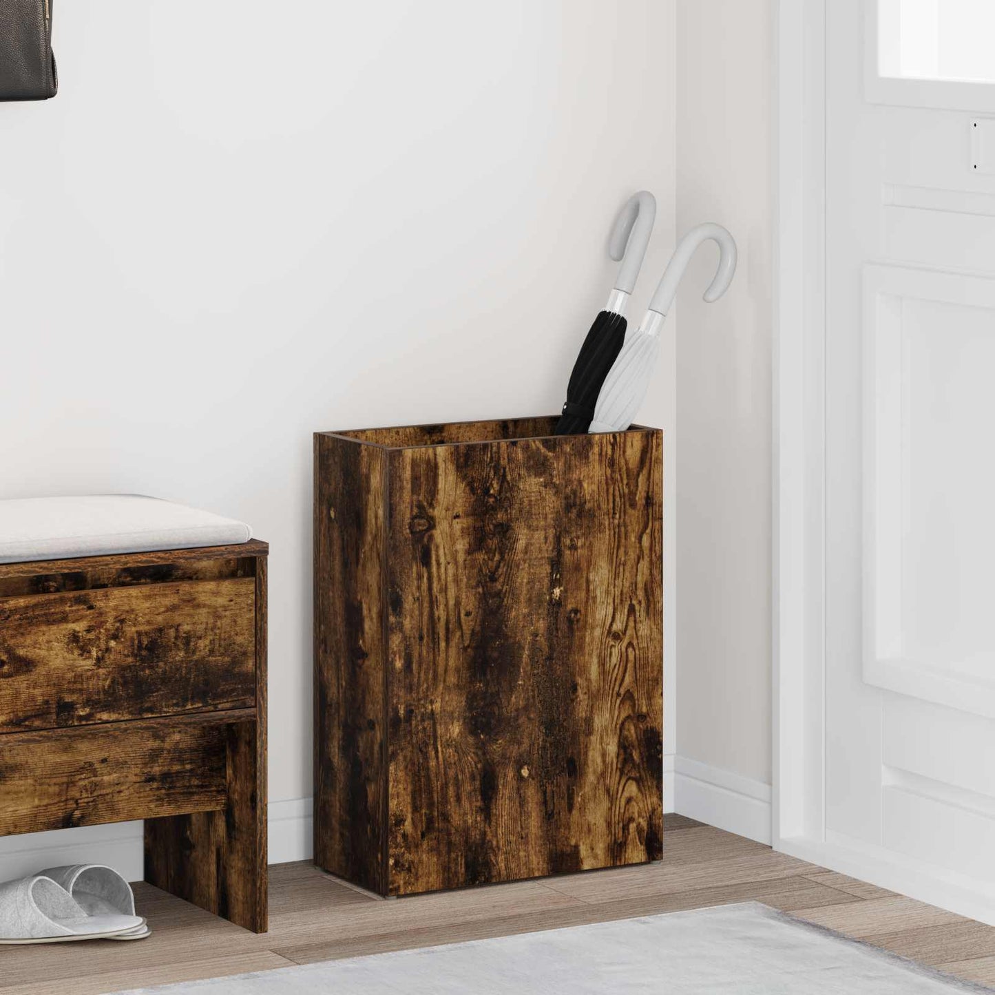 Parasol holder Smoked Oak 40 x 20 x 55.5 cm