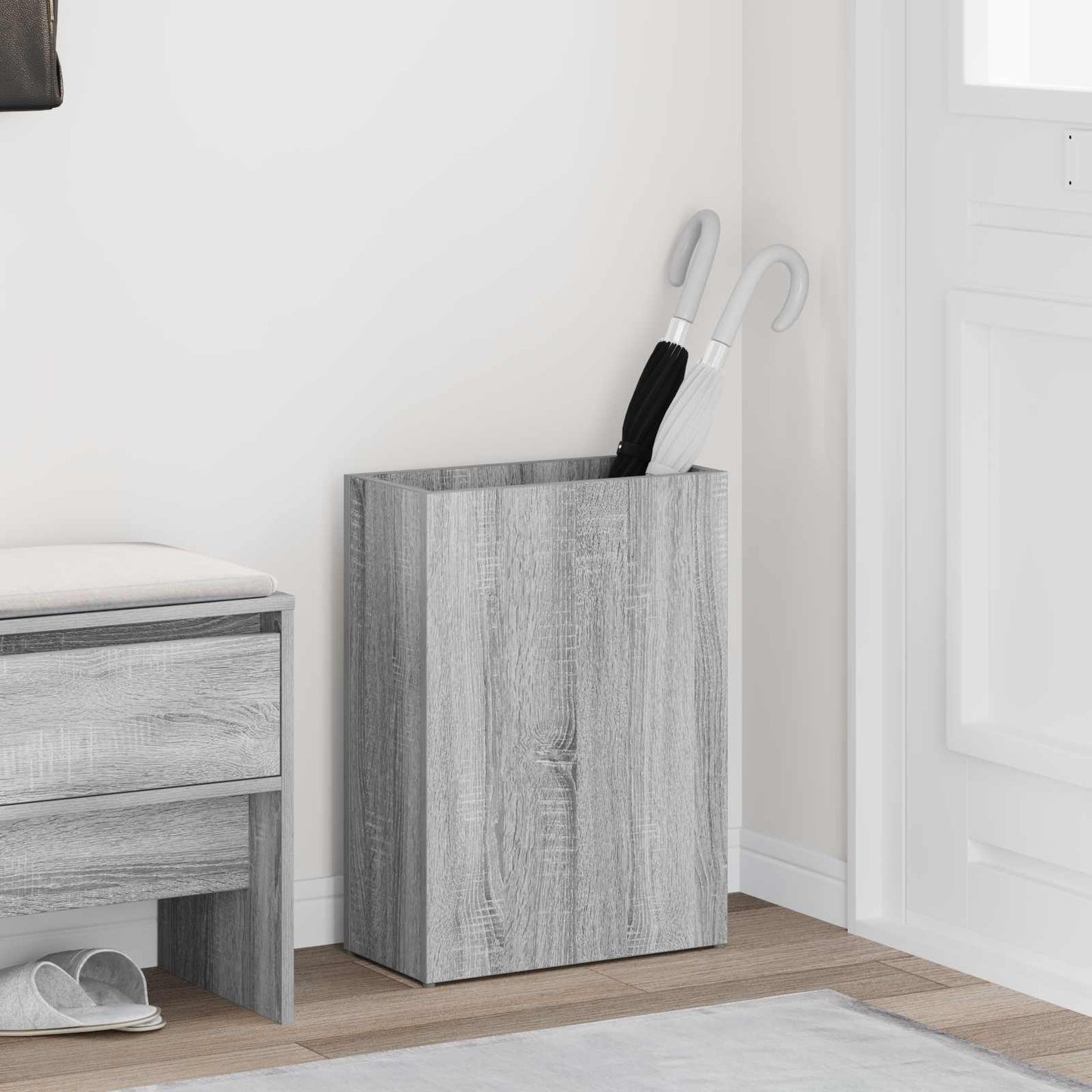 Parasol Holder with Storage Sonoma Grey 40 x 20 x 55.5 cm