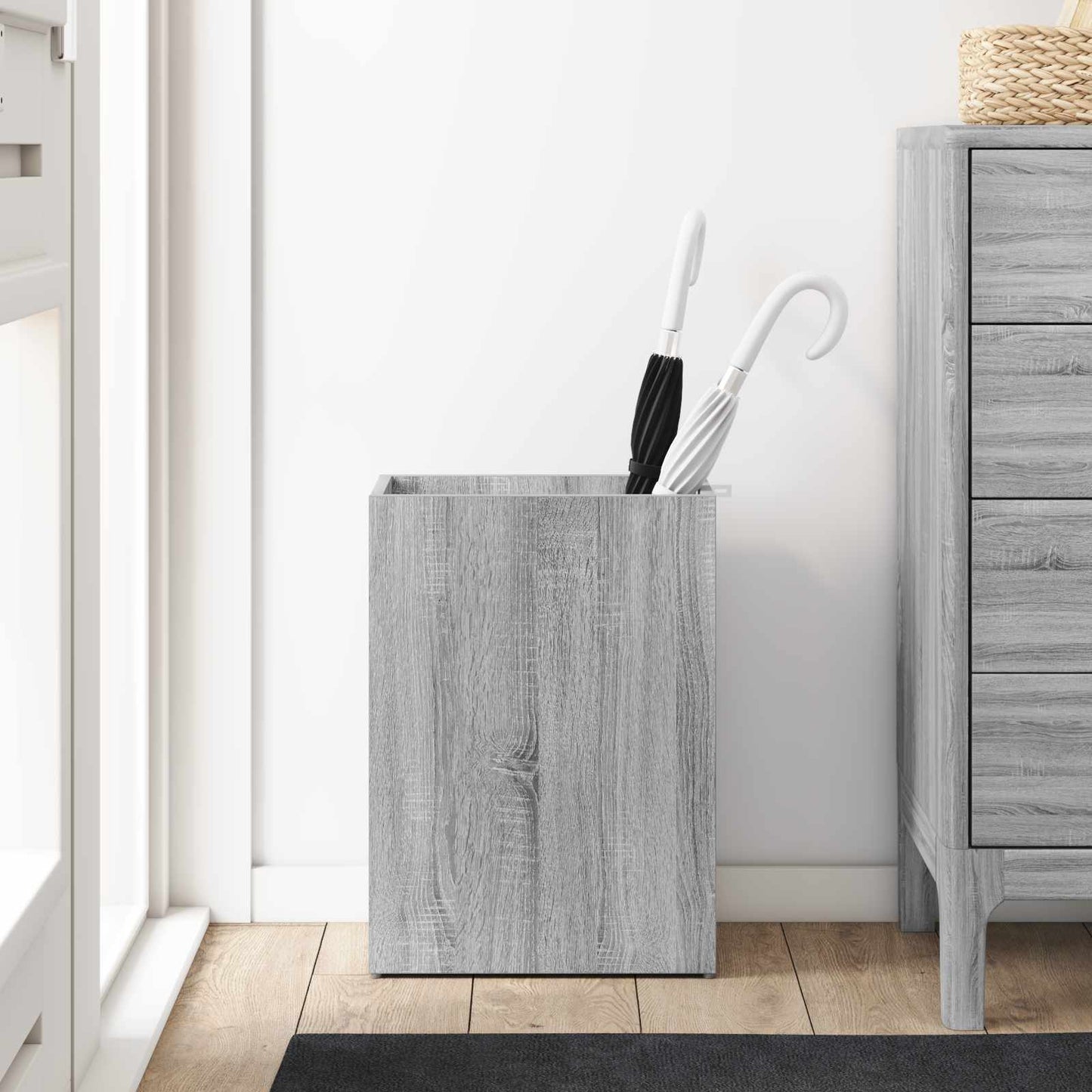 Parasol Holder with Storage Sonoma Grey 40 x 20 x 55.5 cm