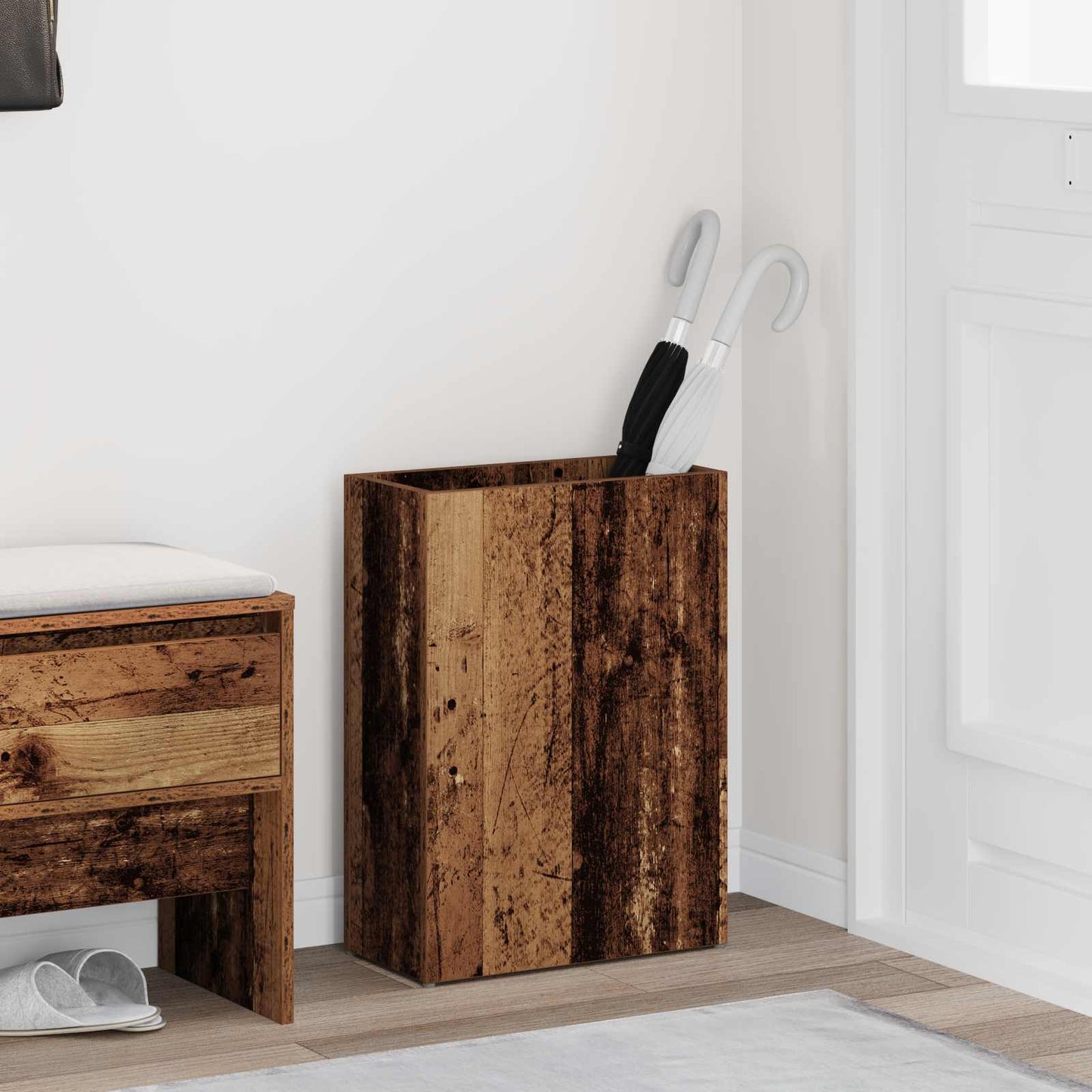 Parasol Holder Reclaimed Wood 40 x 20 x 55.5 cm Wood-Based Material