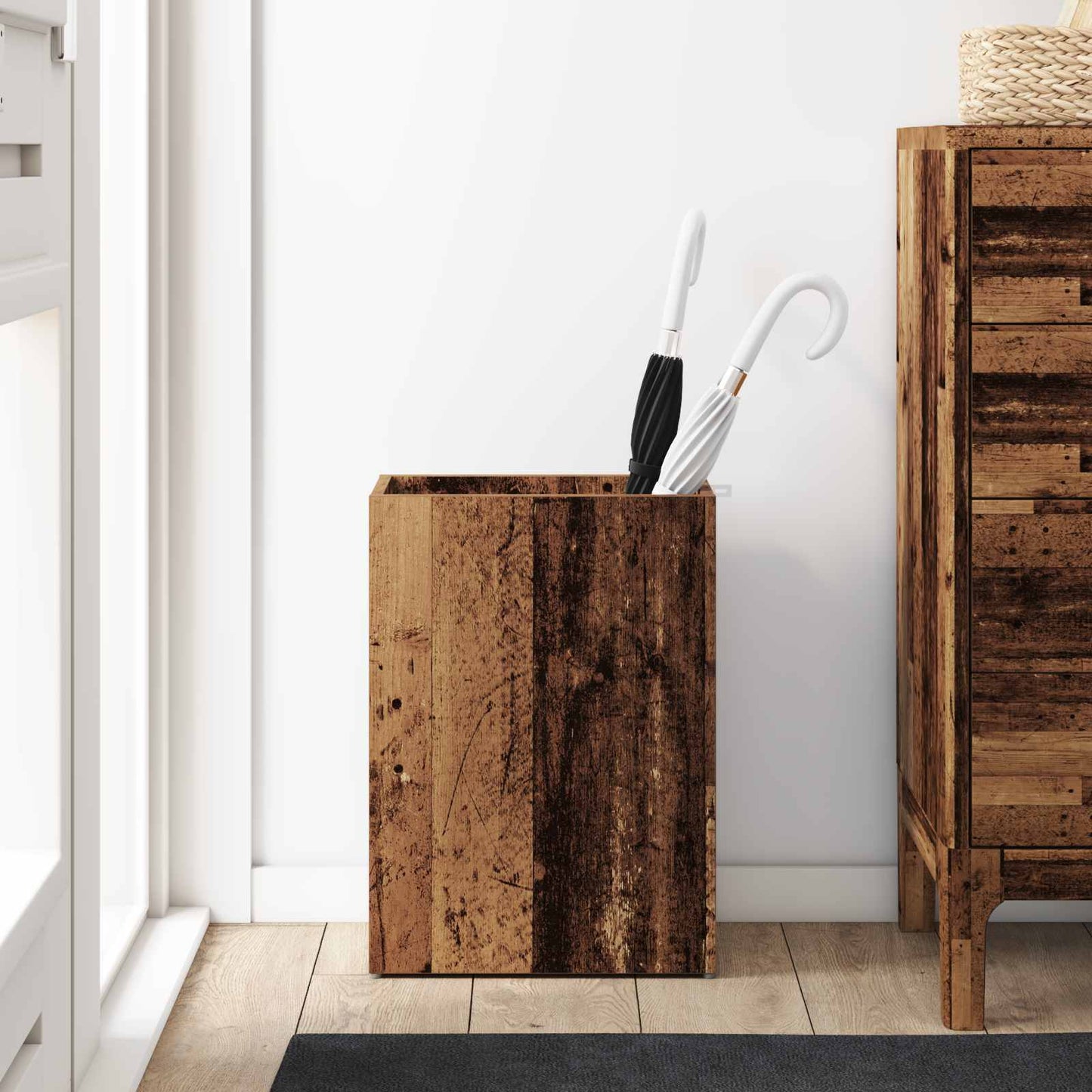 Parasol Holder Reclaimed Wood 40 x 20 x 55.5 cm Wood-Based Material