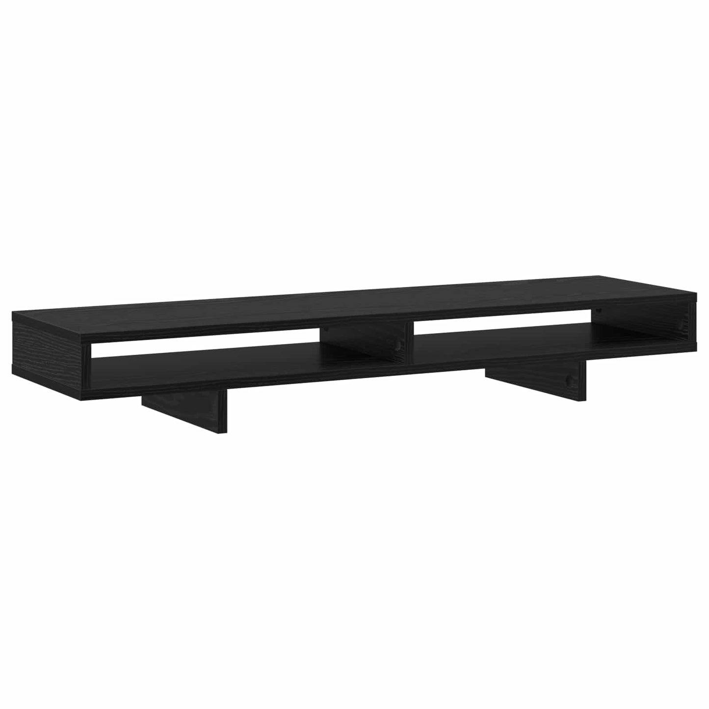Support d'écran noir 100 x 27 x 15 cm Panneau de particules