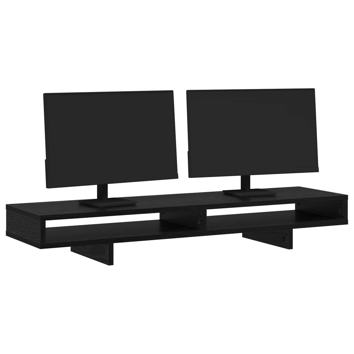 Support d'écran noir 100 x 27 x 15 cm Panneau de particules