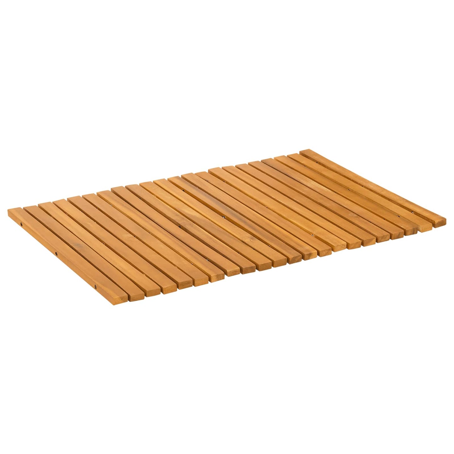 Tapis de bain marron 60 x 40 cm en acacia massif