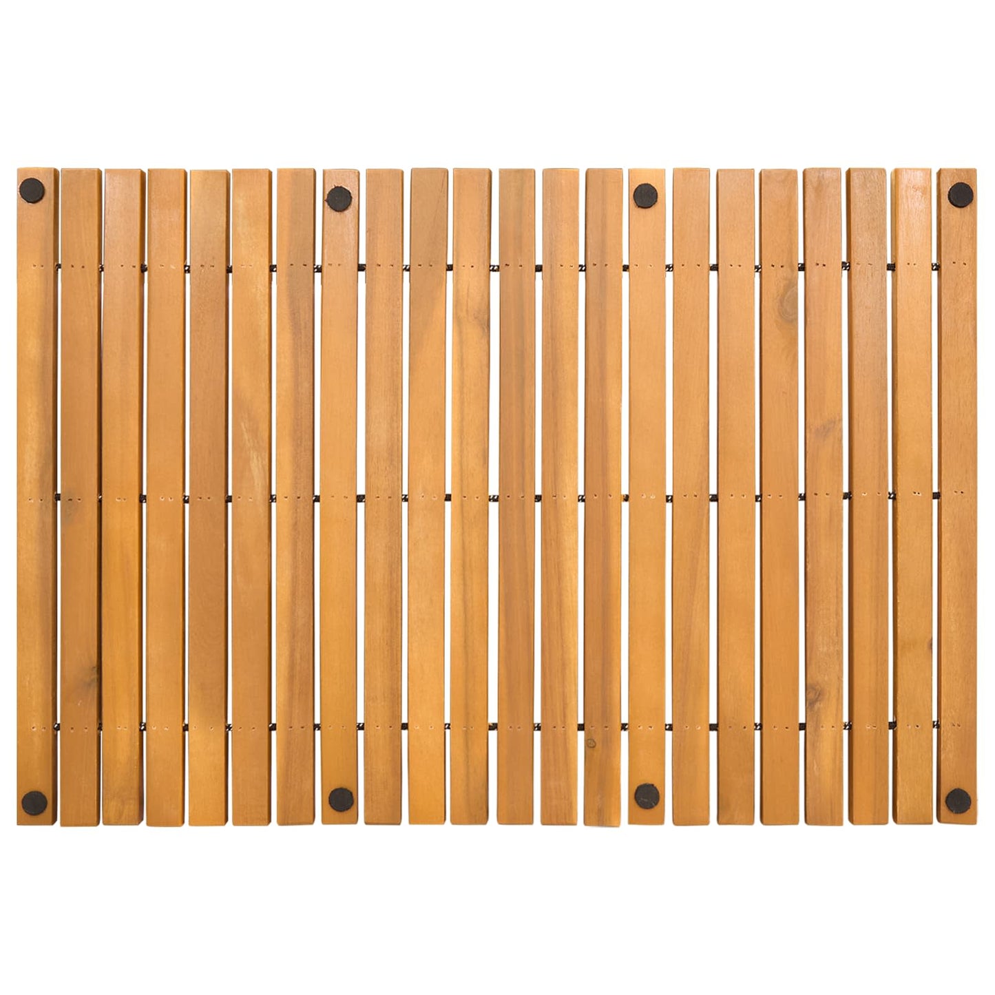 Tapis de bain marron 60 x 40 cm en acacia massif