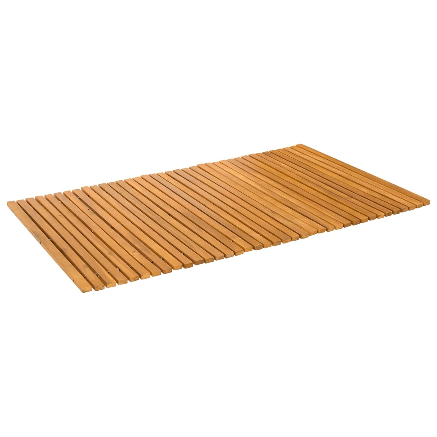Bath Mat Brown 100 x 60 cm Solid Acacia Wood