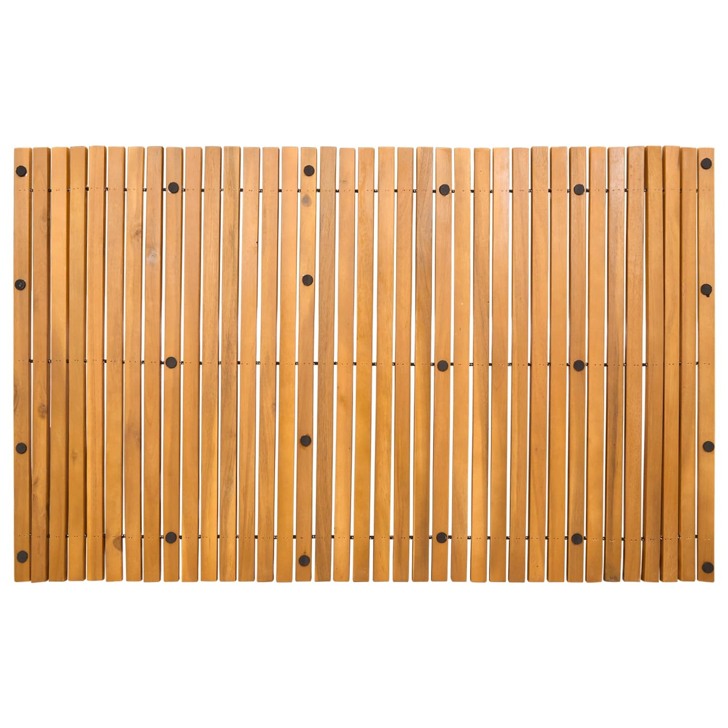 Bath Mat Brown 100 x 60 cm Solid Acacia Wood