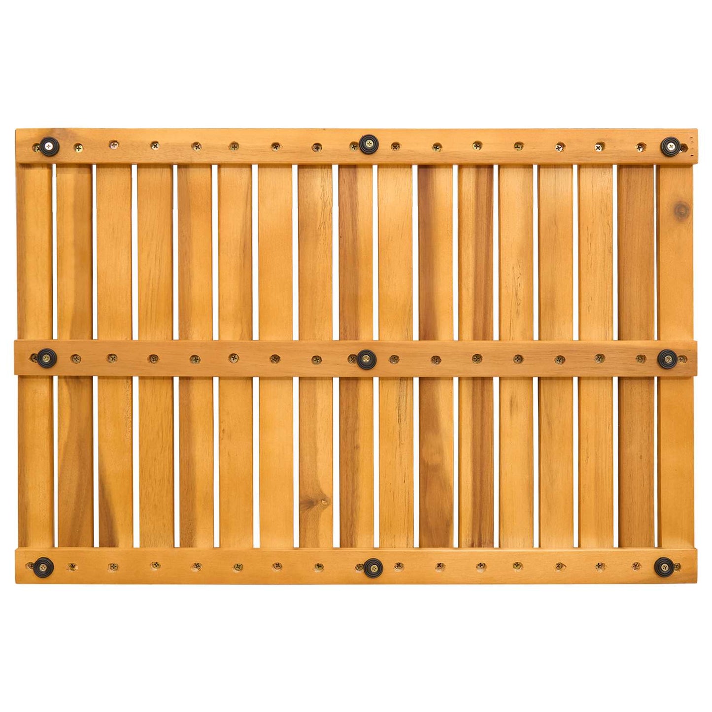 Tapis de bain uni marron 60 x 40 cm bois