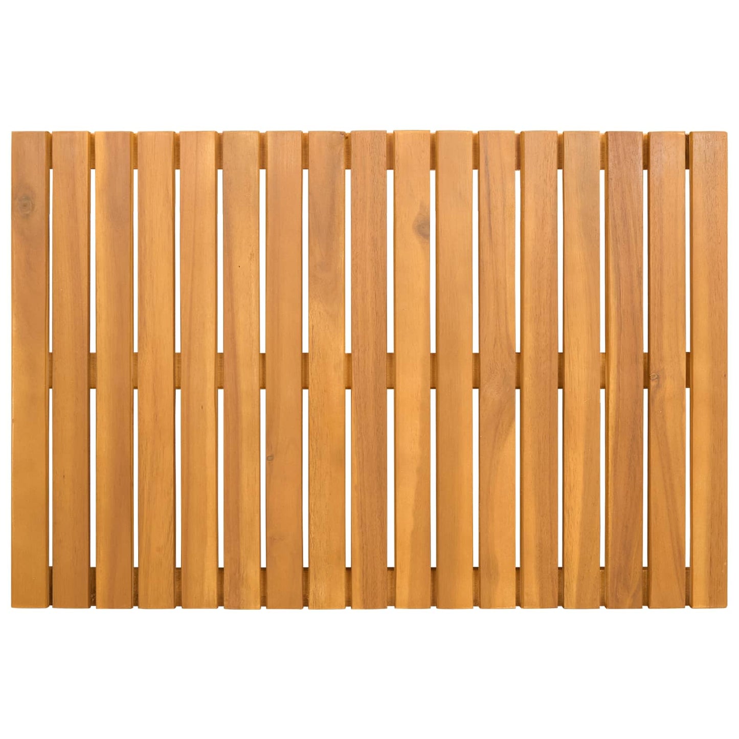 Tapis de bain uni marron 60 x 40 cm bois