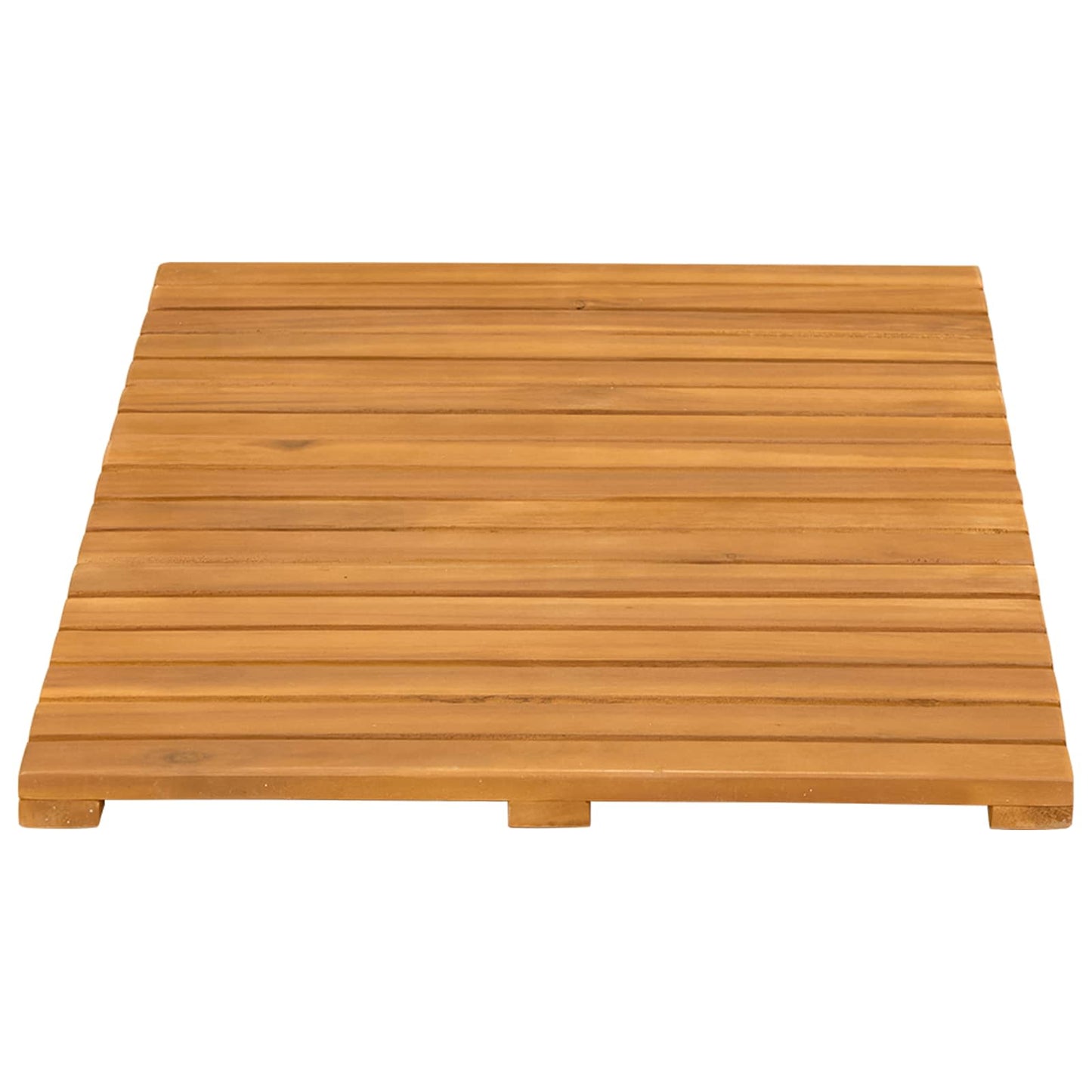 Tapis de bain uni marron 60 x 40 cm bois