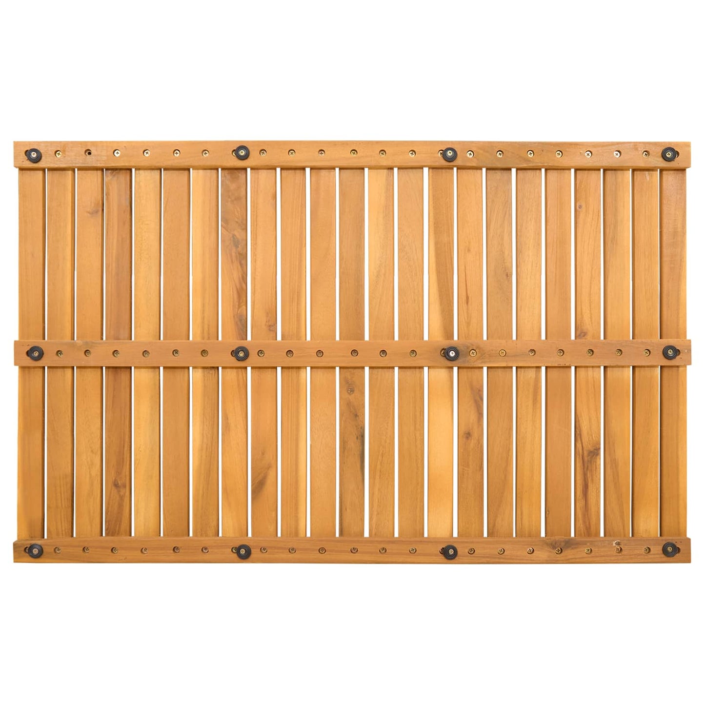 Badematte Uni Braun 80 x 50 cm Holz