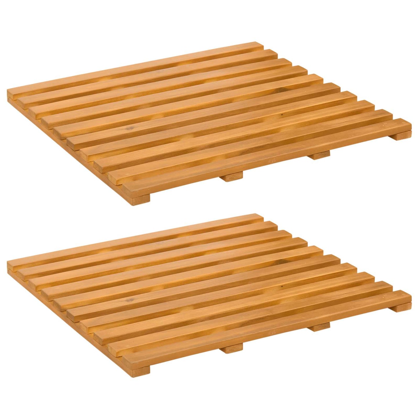 Badematte Uni Braun 100 x 53 cm Holz