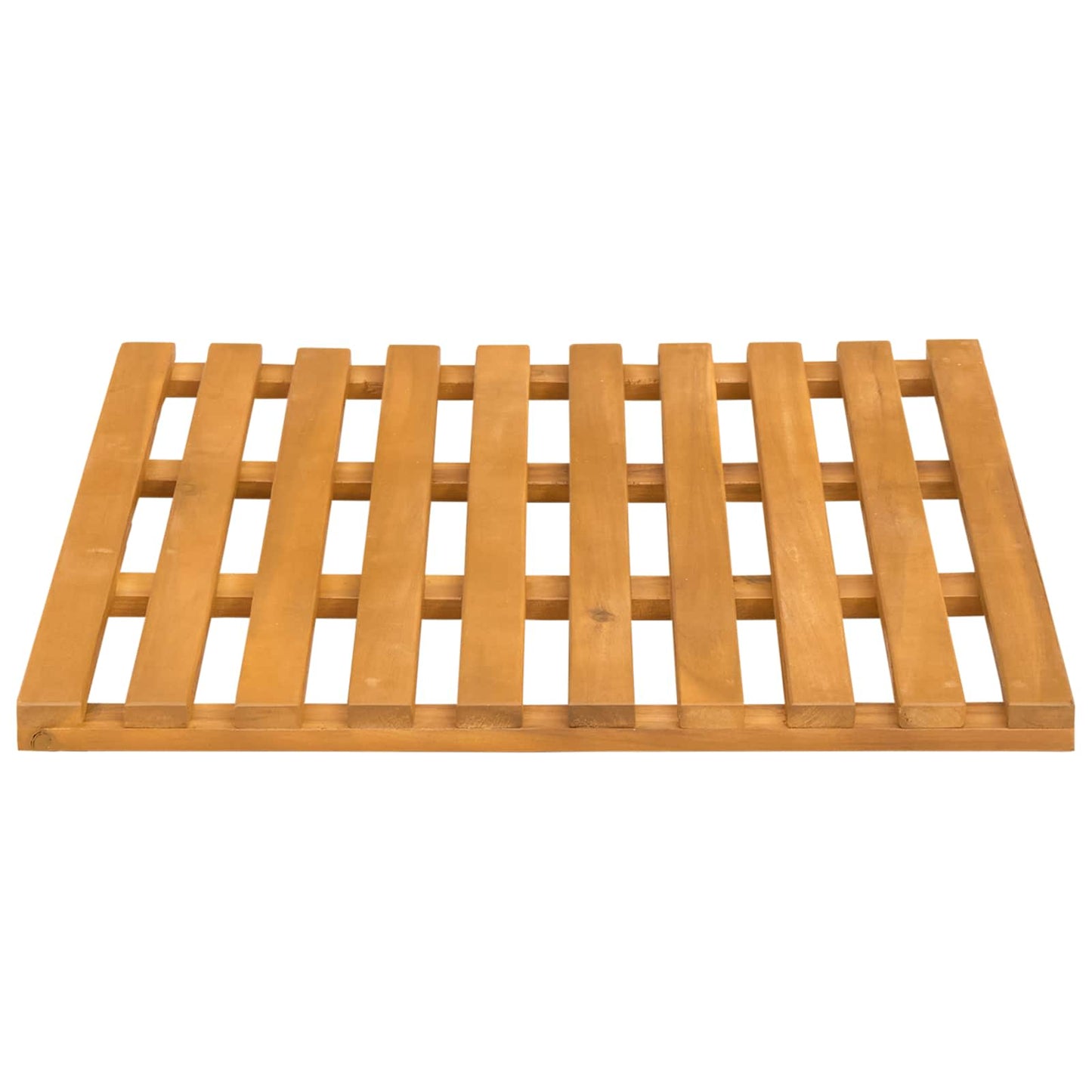 Badematte Uni Braun 100 x 53 cm Holz