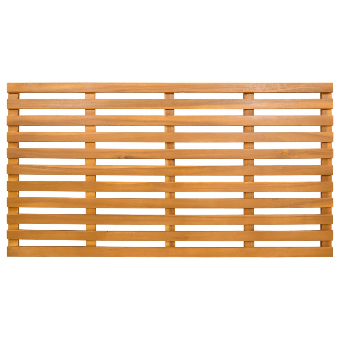 Bath Mat Solid Brown 100 x 53 cm Wood