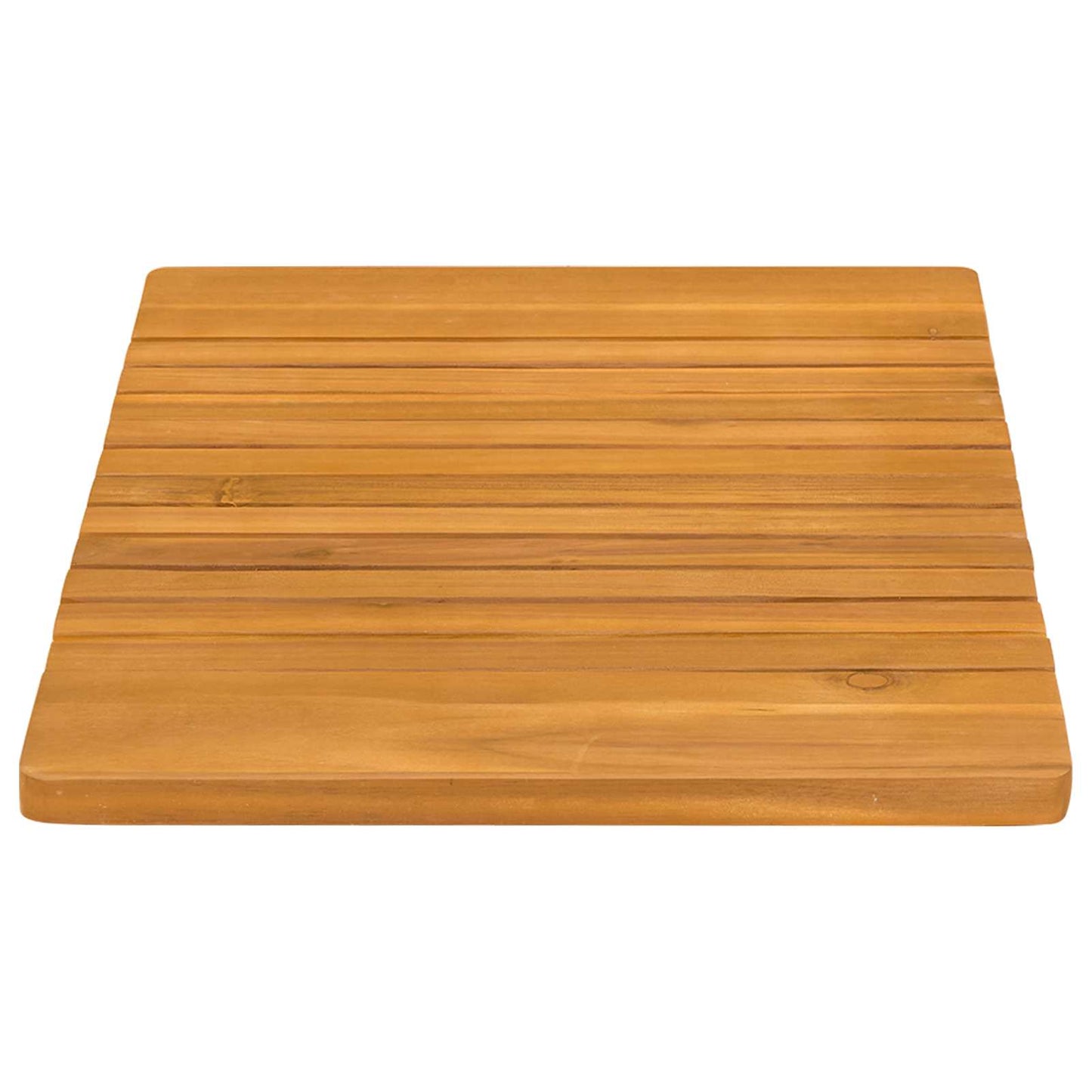 Bath Mat Solid Brown 59 x 40 cm Wood