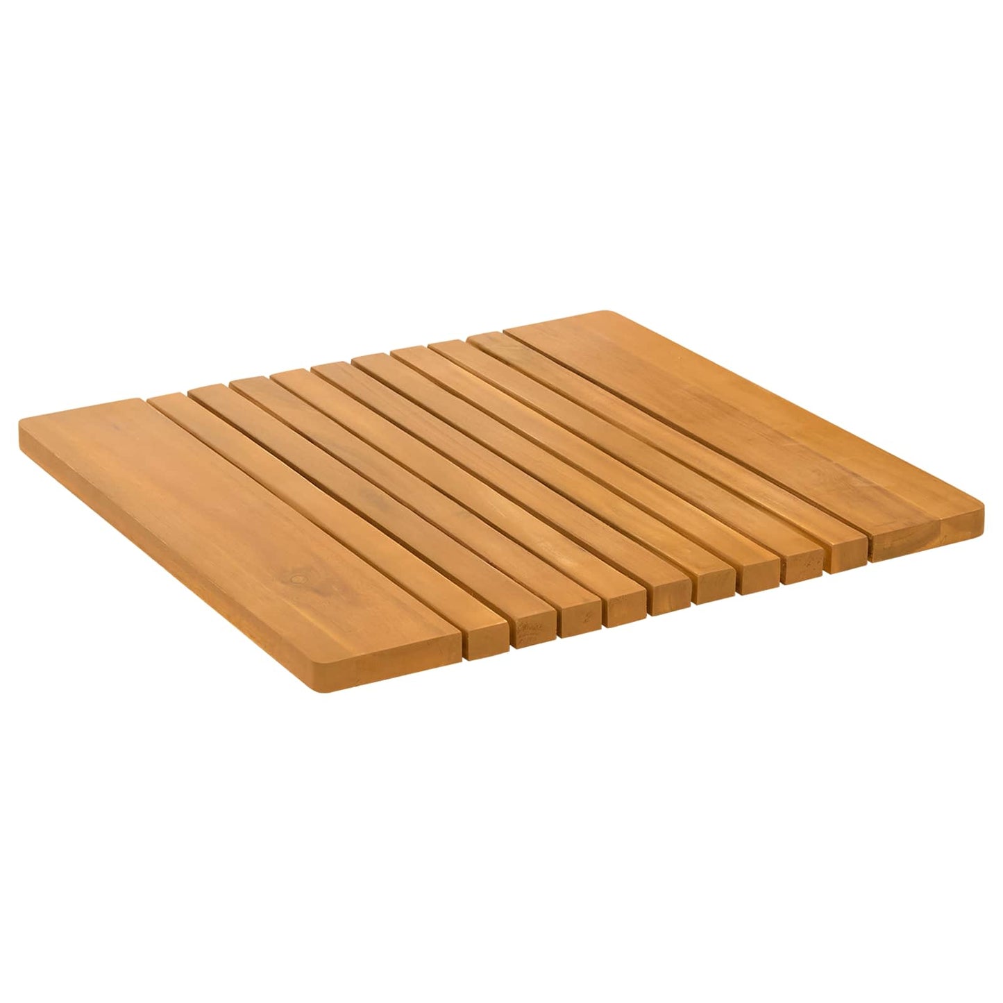 Tapis de bain uni marron 59 x 40 cm bois
