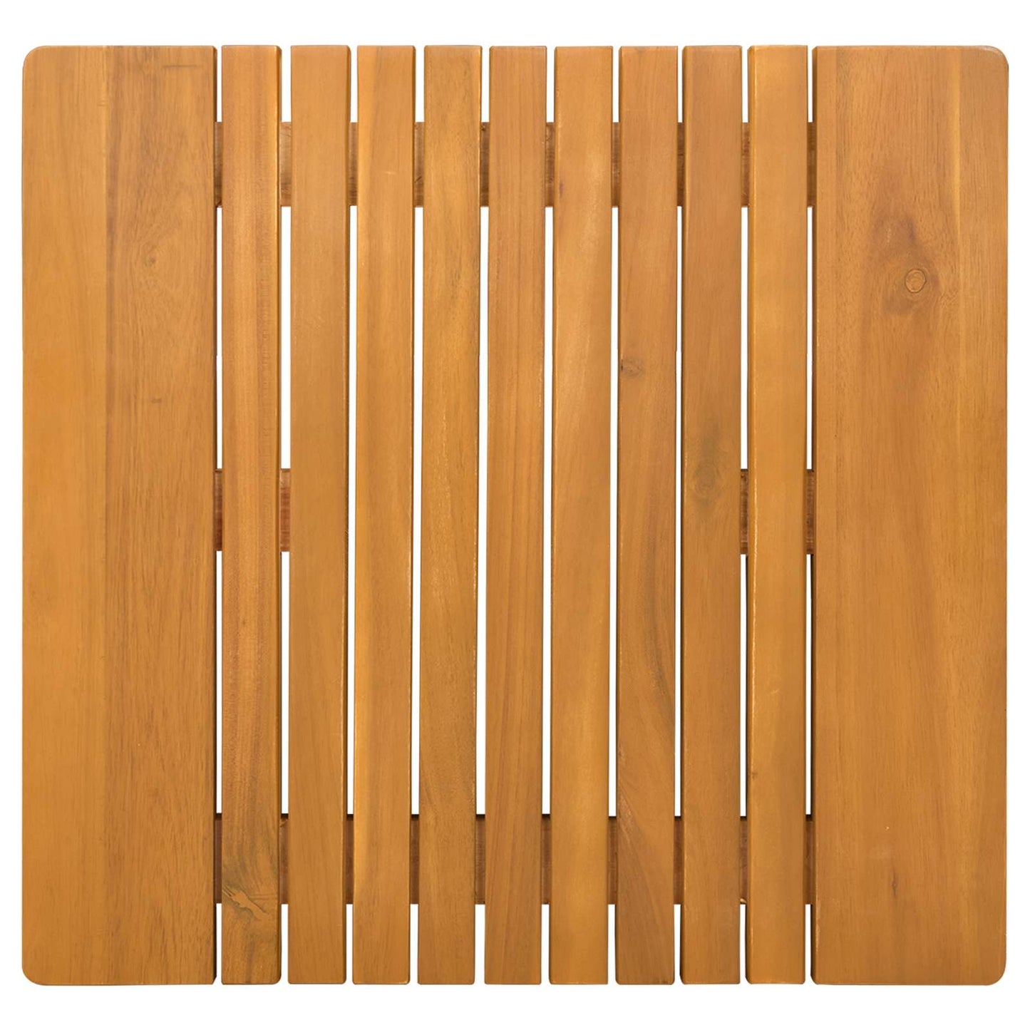 Tapis de bain uni marron 59 x 40 cm bois