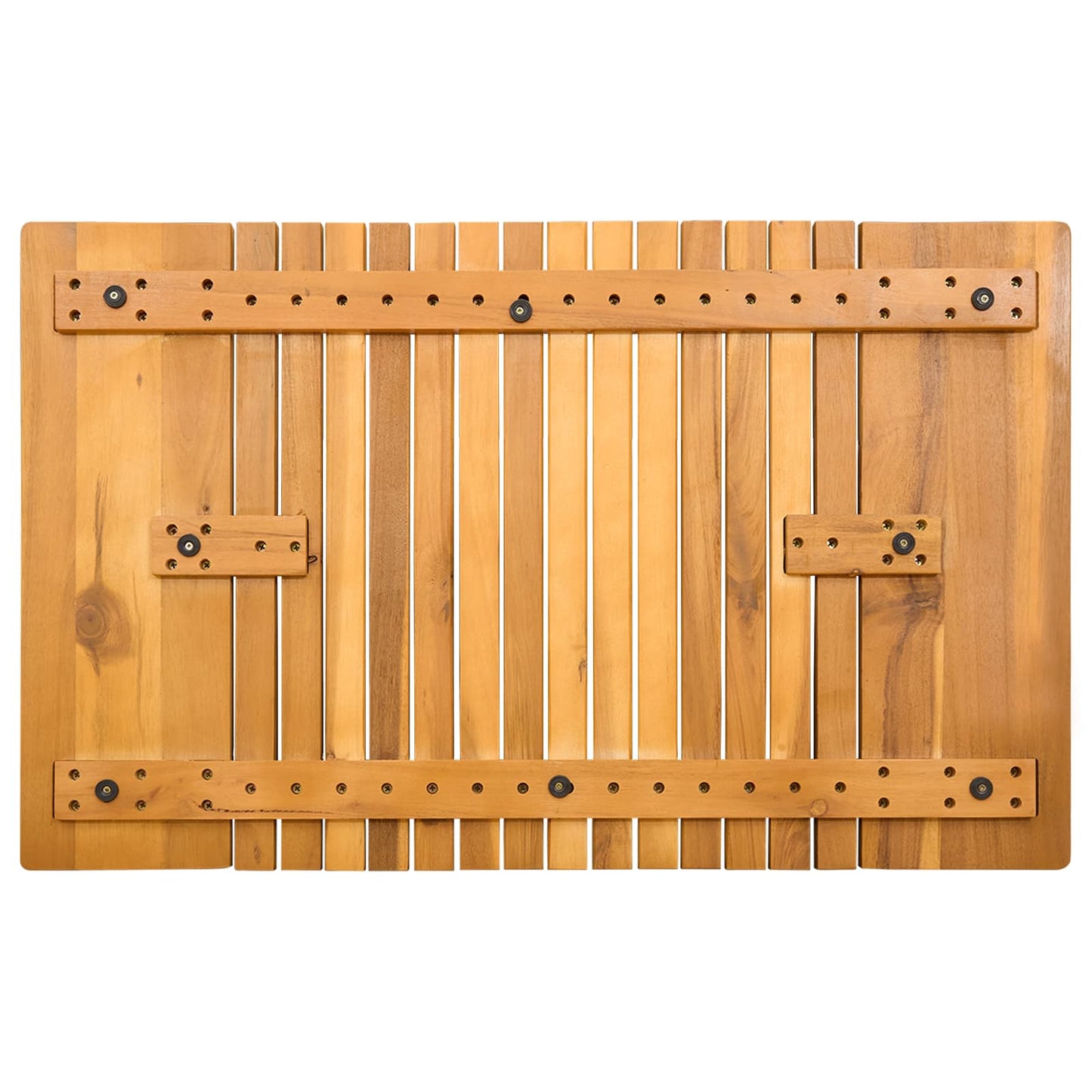 Badematte Uni Braun 59 x 40 cm Holz
