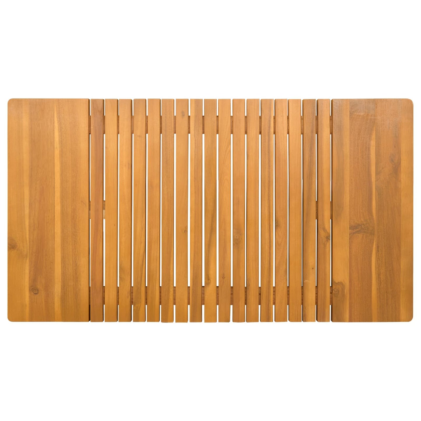 Badematte Uni Braun 100 x 55 cm Holz