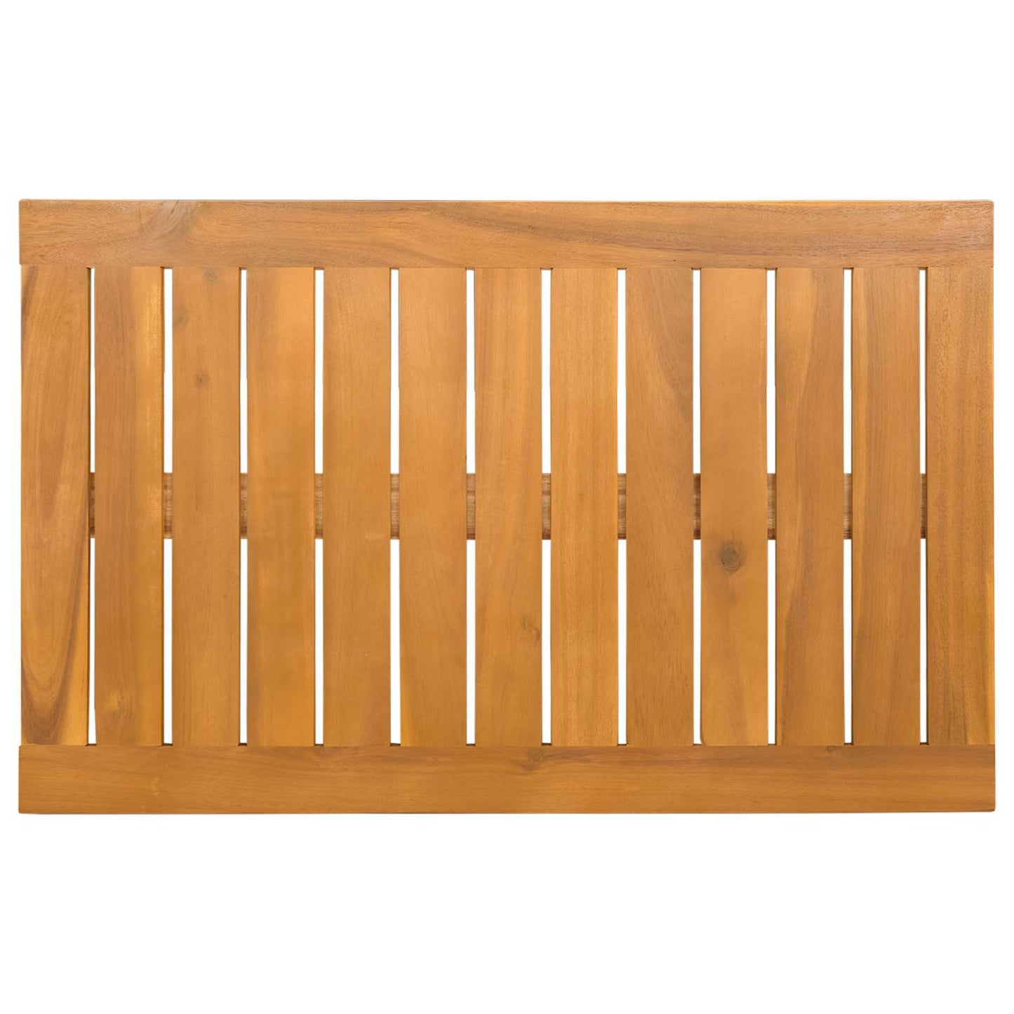 Solid Brown Bath Mat 80 x 50 cm Wood