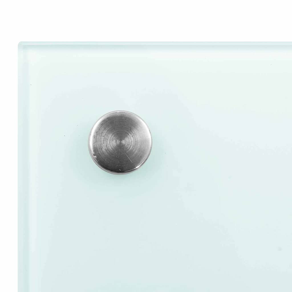 Küchenrückwand 2 pcs Weiß 100 x 60 cm Gehärtetes Glas