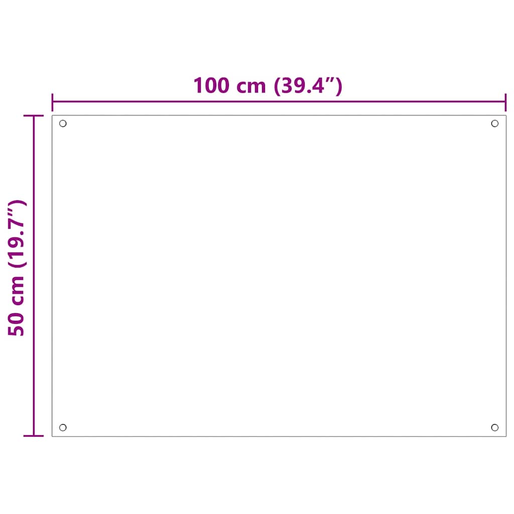 Küchenrückwand 2 pcs Transparent 100 x 50 cm Gehärtetes Glas