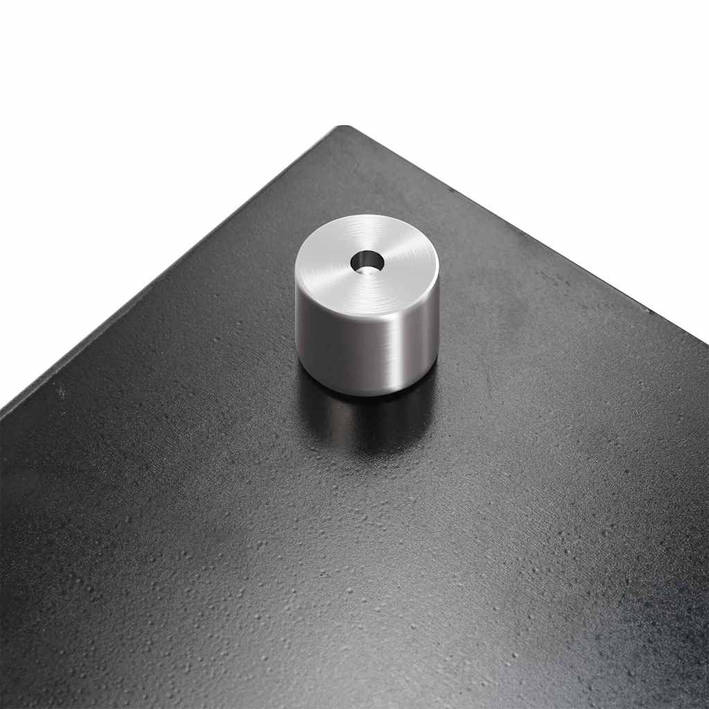 Küchenrückwand 2 pcs Schwarz 100 x 60 cm Gehärtetes Glas