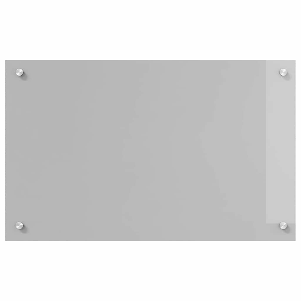 Küchenrückwand 2 pcs Hellgrau 80 x 50 cm Gehärtetes Glas