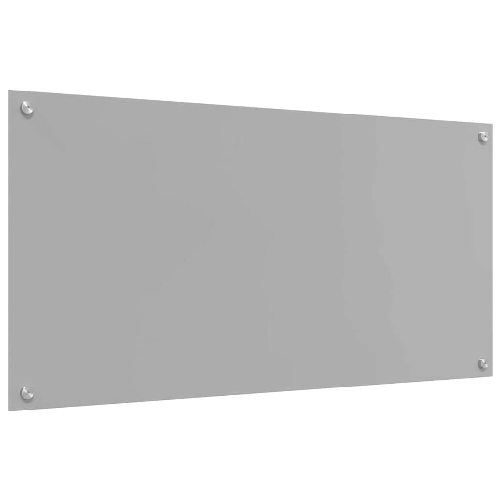 Küchenrückwand 2 pcs Hellgrau 100 x 50 cm Gehärtetes Glas