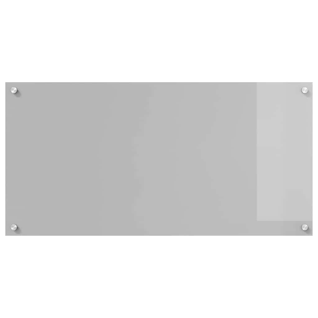 Küchenrückwand 2 pcs Hellgrau 100 x 50 cm Gehärtetes Glas