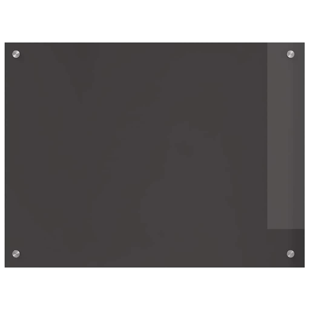 Küchenrückwand 2 pcs Dunkelgrau 80 x 60 cm Gehärtetes Glas